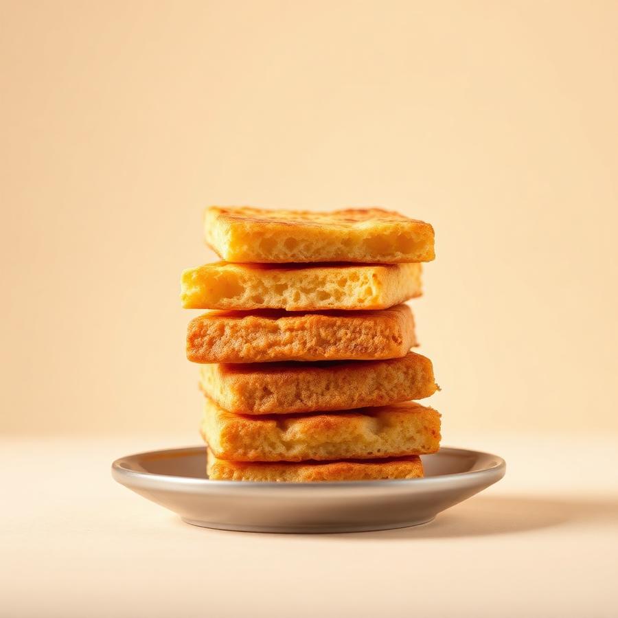 Crisp cake rusk slices