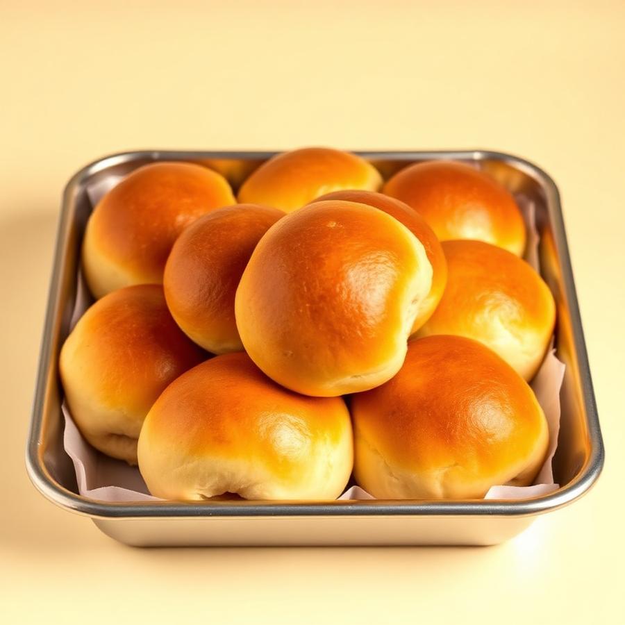 Tray of freshly baked pav